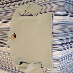Cozy Seafoam Long-Sleeve, Mock Turtleneck Sweater, Size Large.